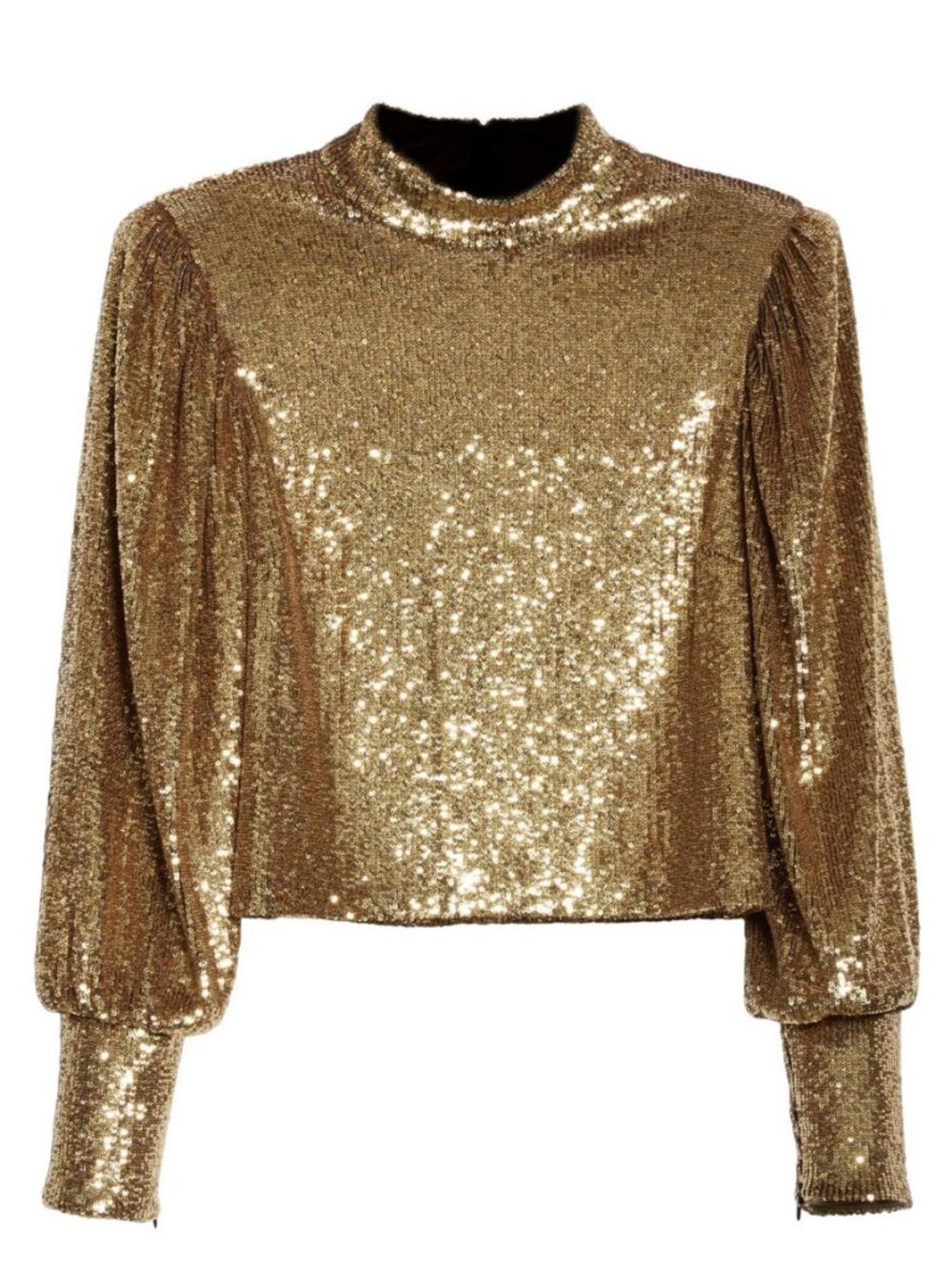ALC Margaret Gold Sequined Top